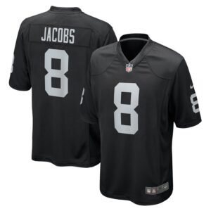 Josh Jacobs Las Vegas Raiders Nike Game Player Jersey - Black- 49Native