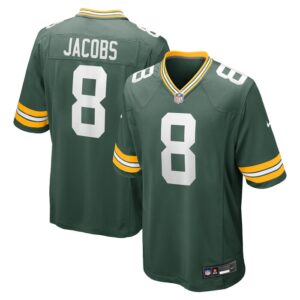 Josh Jacobs Green Bay Packers Nike Team Game Jersey -  Green- 49Native