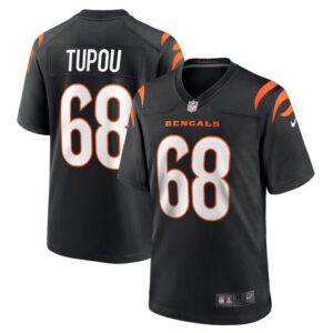 Josh Tupou Cincinnati Bengals Nike Game Player Jersey - Black- 49Native