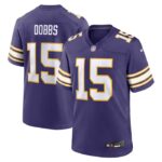 Joshua Dobbs Minnesota Vikings Nike Alternate Game Jersey - Purple- 49Native