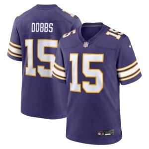 Joshua Dobbs Minnesota Vikings Nike Alternate Game Jersey - Purple- 49Native