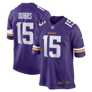 Joshua Dobbs Minnesota Vikings Nike  Game Jersey -  Purple- 49Native