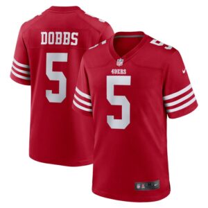Joshua Dobbs San Francisco 49ers Nike Team Game Jersey -  Scarlet- 49Native