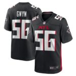 Jovaughn Gwyn Atlanta Falcons Nike Team Game Jersey -  Black- 49Native