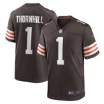 Juan Thornhill Cleveland Browns Nike Game Player Jersey - Brown- 49Native