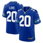 Julian Love Seattle Seahawks Nike Throwback Player Game Jersey - Royal- 49Native