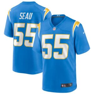 Junior Seau Los Angeles Chargers Nike Game Retired Player Jersey - Powder Blue- 49Native