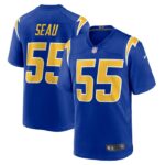 Junior Seau Los Angeles Chargers Nike Retired Player Alternate Game Jersey - Royal- 49Native