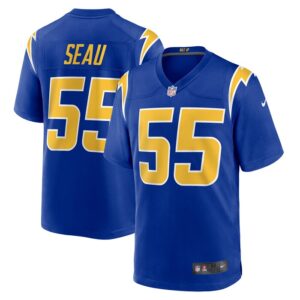 Junior Seau Los Angeles Chargers Nike Retired Player Alternate Game Jersey - Royal- 49Native