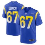 Justin Dedich Los Angeles Rams Nike Game Jersey -  Royal- 49Native