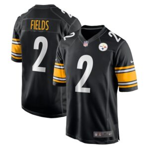 Justin Fields Pittsburgh Steelers Nike Game Player Jersey - Black- 49Native