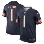 Justin Fields Chicago Bears Nike Legend Jersey - Navy- 49Native