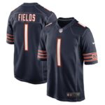 Justin Fields Chicago Bears Nike Player Game Jersey - Navy- 49Native