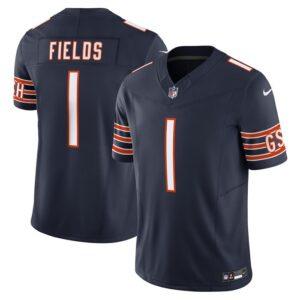 Justin Fields Chicago Bears Nike Vapor F.U.S.E. Limited Jersey - Navy- 49Native