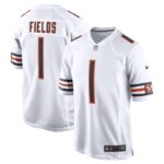 Justin Fields Chicago Bears Nike Game Jersey - White- 49Native