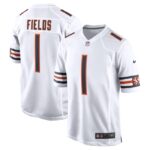Justin Fields Chicago Bears Nike Player Game Jersey - White- 49Native