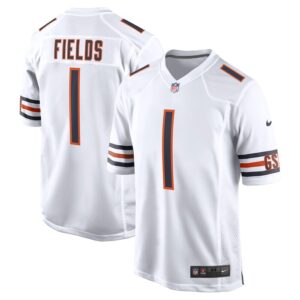 Justin Fields Chicago Bears Nike Player Game Jersey - White- 49Native