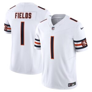 Justin Fields Chicago Bears Nike Vapor F.U.S.E. Limited Jersey - White- 49Native