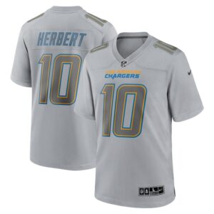 Justin Herbert Los Angeles Chargers Nike Atmosphere Fashion Game Jersey - Gray- 49Native