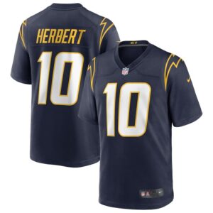 Justin Herbert Los Angeles Chargers Nike Alternate Game Jersey - Navy- 49Native
