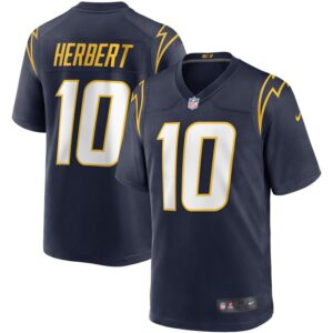Justin Herbert Los Angeles Chargers Nike Game Jersey - Navy- 49Native