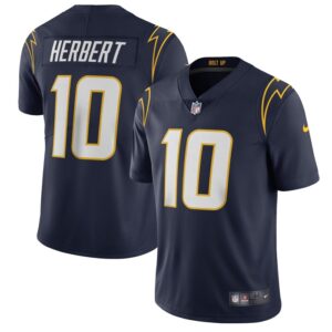 Justin Herbert Los Angeles Chargers Nike Vapor Limited Jersey - Navy- 49Native