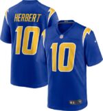 Justin Herbert Los Angeles Chargers Nike 2nd Alternate Game Jersey - Royal- 49Native