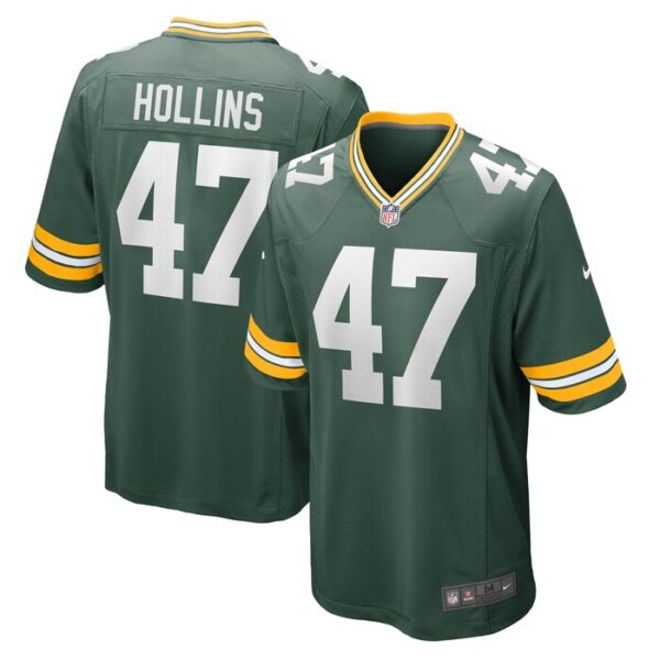 Justin Hollins Green Bay Packers Nike Home Game Player Jersey - Green- 49Native