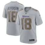 Justin Jefferson Minnesota Vikings Nike Atmosphere Fashion Game Jersey - Gray- 49Native