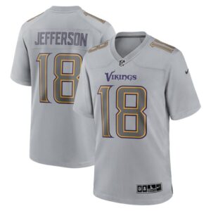 Justin Jefferson Minnesota Vikings Nike Atmosphere Fashion Game Jersey - Gray- 49Native