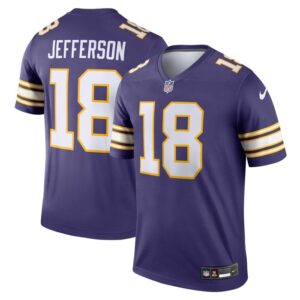 Justin Jefferson Minnesota Vikings Nike Classic Legend Player Jersey - Purple- 49Native