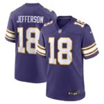 Justin Jefferson Minnesota Vikings Nike Classic Player Game Jersey - Purple- 49Native