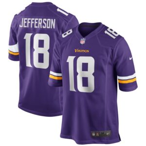 Justin Jefferson Minnesota Vikings Nike Player Game Jersey - Purple- 49Native