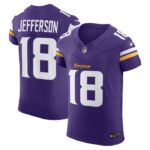 Justin Jefferson Minnesota Vikings Nike  Vapor F.U.S.E. Elite Jersey - Purple- 49Native