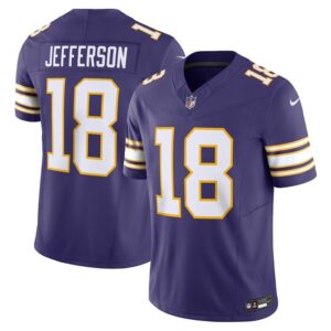 Justin Jefferson Minnesota Vikings Nike Vapor F.U.S.E. Limited Jersey - Purple- 49Native
