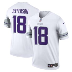Justin Jefferson Minnesota Vikings Nike Alternate Legend Player Jersey - White- 49Native