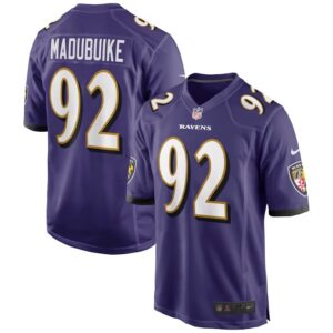 Justin Madubuike Baltimore Ravens Nike Game Player Jersey - Purple- 49Native