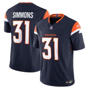 Justin Simmons Denver Broncos Nike Vapor F.U.S.E. Limited Jersey - Navy- 49Native