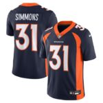 Justin Simmons Denver Broncos Nike  Vapor Untouchable Limited Jersey - Navy- 49Native