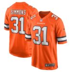 Justin Simmons Denver Broncos Nike Alternate Game Jersey - Orange- 49Native