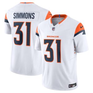 Justin Simmons Denver Broncos Nike Vapor F.U.S.E. Limited Jersey - White- 49Native