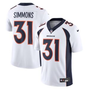 Justin Simmons Denver Broncos Nike  Vapor Untouchable Limited Jersey - White- 49Native