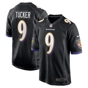 Justin Tucker Baltimore Ravens Nike Player Game Jersey - Black- 49Native