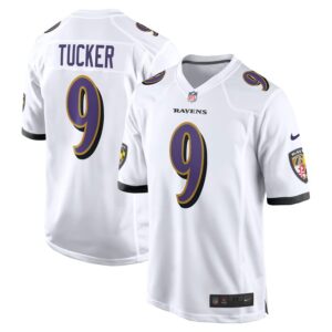 Justin Tucker Baltimore Ravens Nike Game Jersey - White- 49Native
