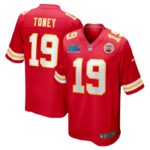 Kadarius Toney Kansas City Chiefs Nike Super Bowl LVII (2022 Season) Patch Game Jersey - Red- 49Native