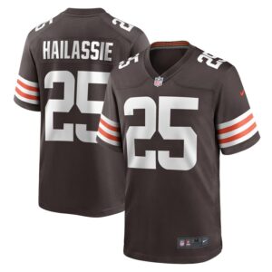 Kahlef Hailassie Cleveland Browns Nike Team Game Jersey -  Brown- 49Native