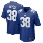 Kaleb Hayes New York Giants Nike  Game Jersey -  Royal- 49Native