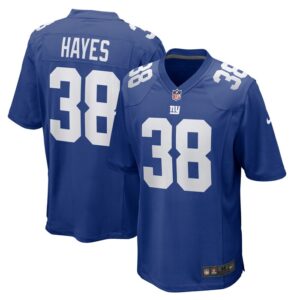 Kaleb Hayes New York Giants Nike  Game Jersey -  Royal- 49Native
