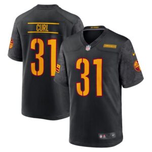 Kamren Curl Washington Commanders Nike Alternate Game Player Jersey - Black- 49Native