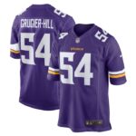 Kamu Grugier-Hill Minnesota Vikings Nike Game Jersey -  Purple- 49Native